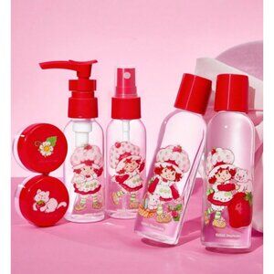 Strawberry Shortcake Travel Bottle Set Refillable Spray & Lotion Containers